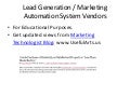 Lead gen vendor_research