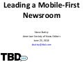 Leading a mobile first newsroom