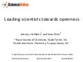 Leading scientists towards openness ajw0128 2013