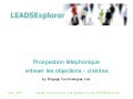 Leads Explorer Prospection TéLéPhonique Enlever Craintes Objections