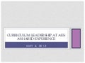 Leadership Workshop - A Shared Eperience