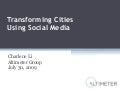 Transforming Cities With Social Media