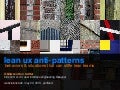 Anti-Patterns that Stifle Lean UX Teams