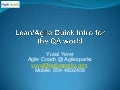 Lean agile for testers