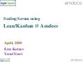 Scaling Scrum using Lean/Kanban in Amdocs