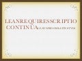 Leanrequiresscriptiocontinua