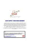 Lean Supply Chain Management