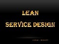 Lean Service Design Workshop