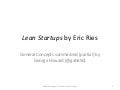 Lean startups Partial Summary