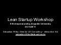 Lean startup workshop @ zeppelin university  