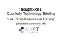 Lean Times Require Lean Thinking