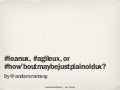 Lean UX Roundtable