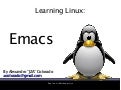 Learn Linux: Emacs