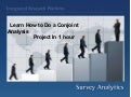 Learn how to do a conjoint analysis project in 1 hr