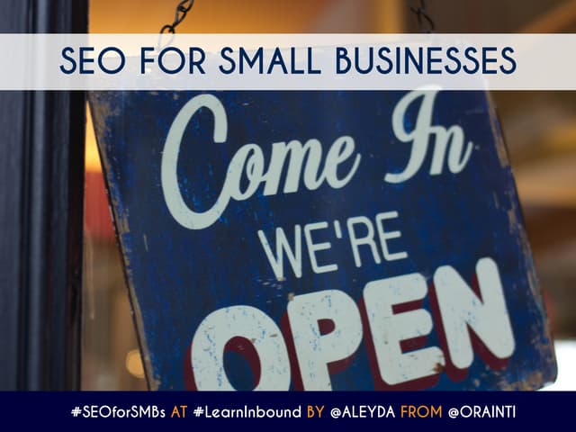 SEO for Small Businesses at #LearnI...