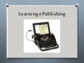 Learning e publishing