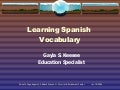 Learn Spanish Vocabulary