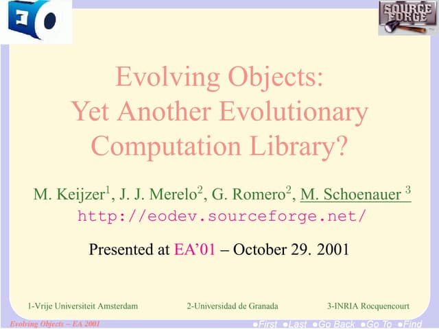 Evolving Objects: Yet Another Evolu...