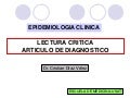 Lectura critica diagnóstico I