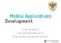 Mobile Applications Development - Lecture 0