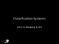 Classification Systems