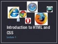 HTML/CSS Lecture 1