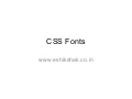 Lecture 12 css_fonts