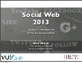 Lecture 1: Social Web Introduction (2013)