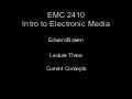 EMC 2410 Lecture 3 Current Concepts 