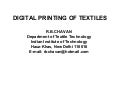 Lecture 8 digital printing of textiles