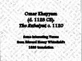 The Rubaiyat of Omar Khayyam