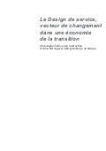 Le Design De Service Vecteur De Changement Dans Une éConomie De La Transition