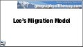 Lee&rsquo;s Migration Model