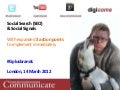 Social SEO and Social Signals - London, 14 March 2012