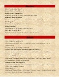 Legends Lunch Menu
