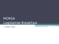 NCNGA 2012 Legislative Breakfast  