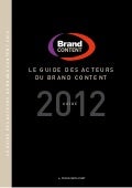Le guide des acteurs du brand content - 2012 SRI