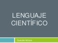 Lenguaje científico