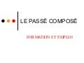 Le Passé Composé
