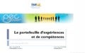 Le portefeuille d'experience et de competence 2