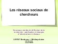 Les réseaux sociaux de chercheurs