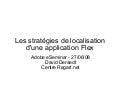 Les stratégies de localisation d&rsquo;une application Flex