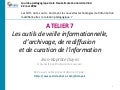 Les outils de veille informationnelle