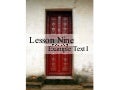 Lesson 9: Example Text I