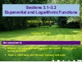 Lesson 13: Exponential and Logarithmic Functions (Section 041 slides)