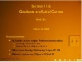 Lesson 15: Gradients and level curves