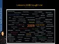 Lessons we should learn from 2009