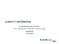 Lessons From Bletchley