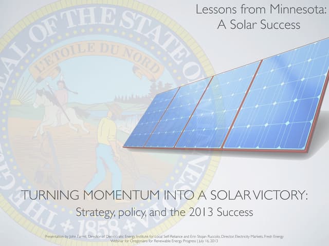 Lessons from Minnesota: A Solar Suc...