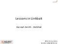 Lessons in Linkbait